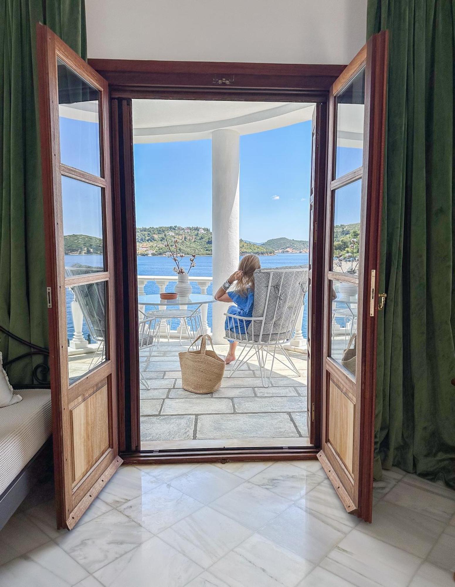Hotel Ourania'S Mansion Skiathos-Stadt Exterior foto