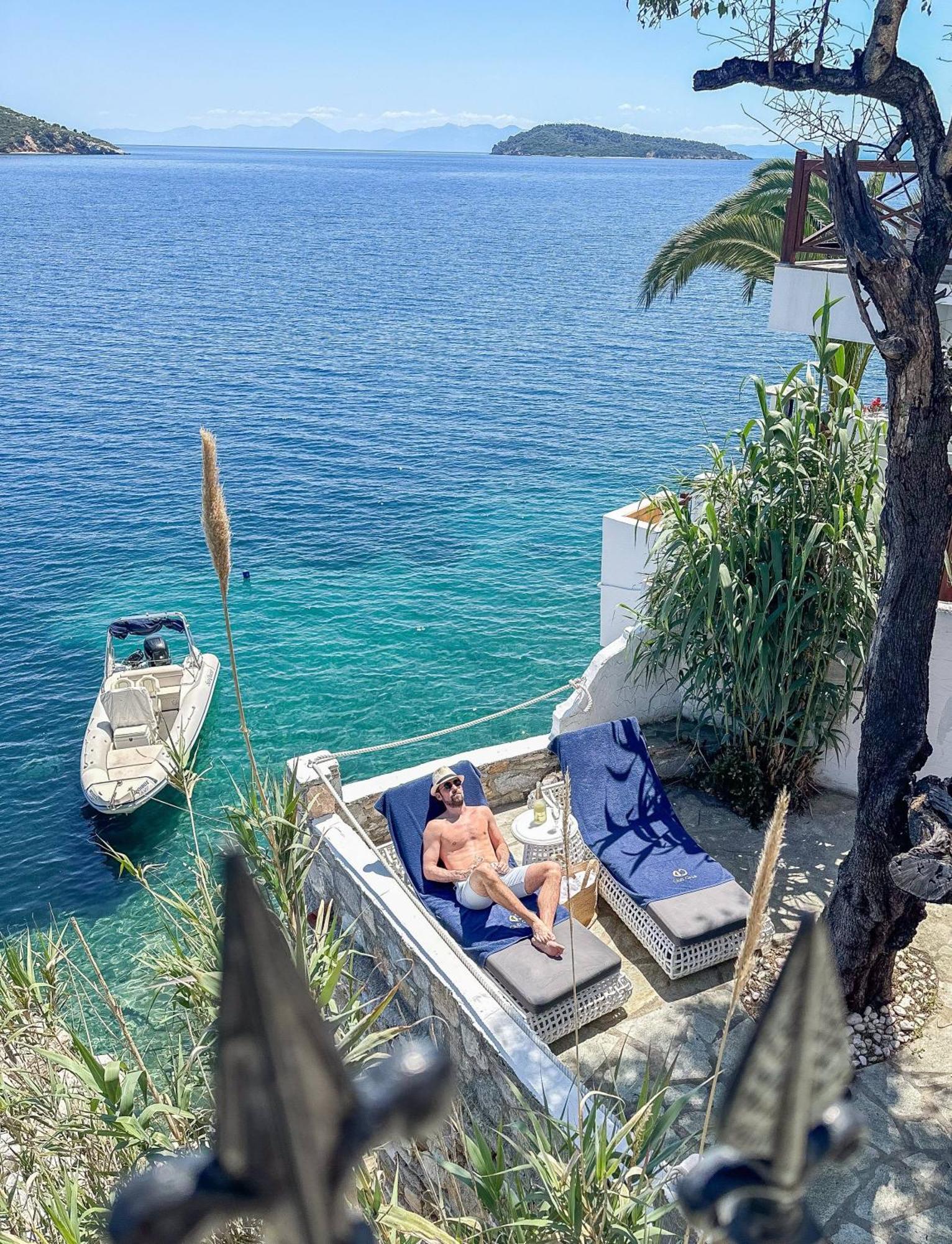 Hotel Ourania'S Mansion Skiathos-Stadt Exterior foto